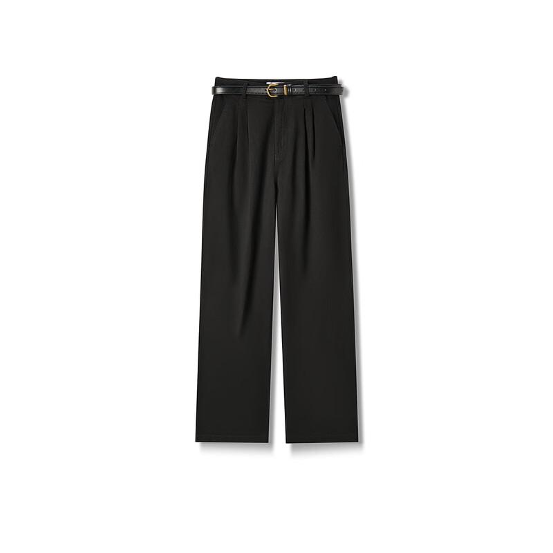 Semir Women's Cotton Pleated Wide-Leg Trousers