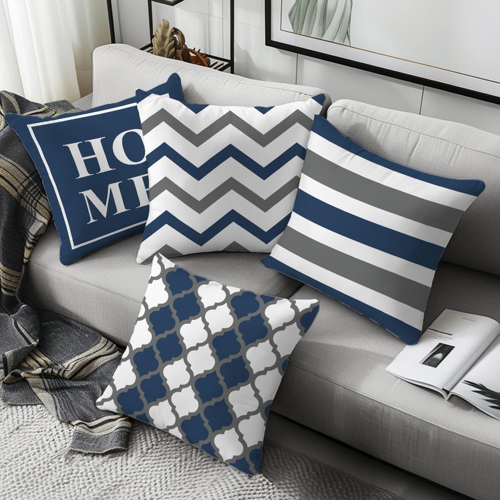 1/4pcs 4 Pcs Home Decorative Pillowcases with Unique Patterns Sofa Cushion Cover Home Bedroom Room Decoration