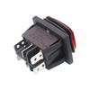 Easy Installation Momentary Polarity Toggle Switch Waterproof DC 12V 10A Reverse Switch Control Motor 6 Pin 3 Position