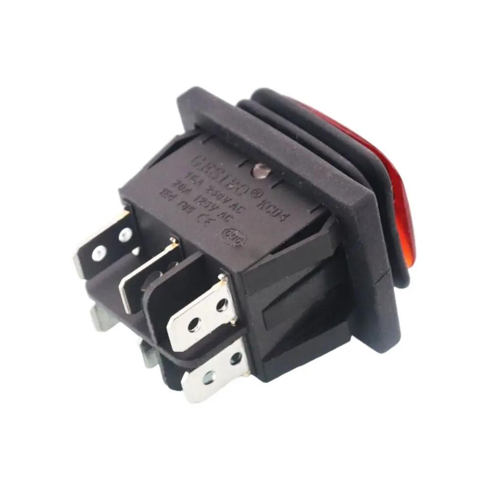 Easy Installation Momentary Polarity Toggle Switch Waterproof DC 12V 10A Reverse Switch Control Motor 6 Pin 3 Position