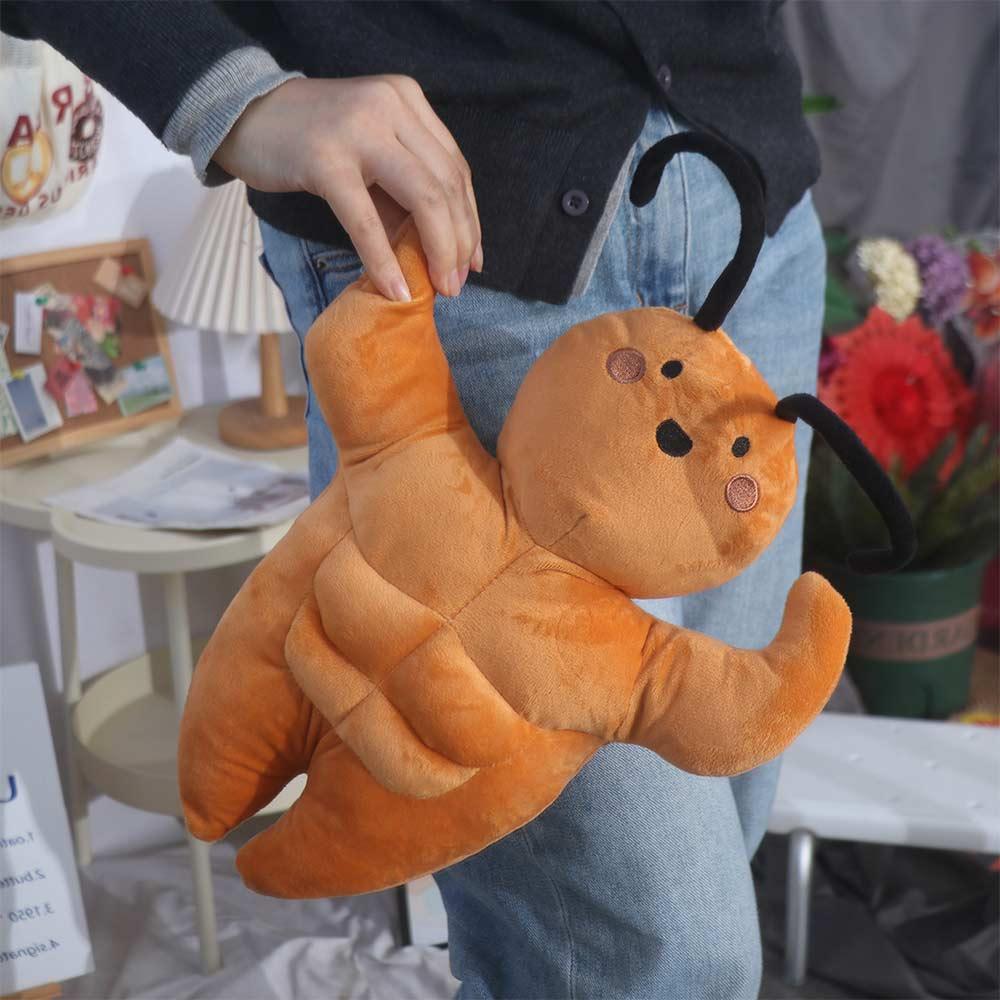 Abdominal Muscles Cockroach Plush Toys Y2K Cockroach Stuffed Dolls Muscle Cockroach Doll  Kids