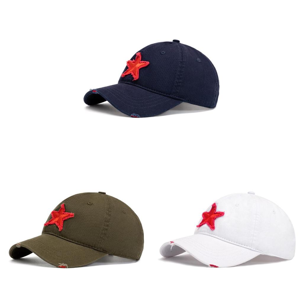 Baseball Cap Unisex Casual Sun Protection Cotton With Distressed Look For Summer And Spring