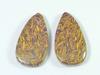 18X35X05 MM Natural Mariam Jasper Matched Pair Pear Cabochon Gemstone 64Cts SK-3413