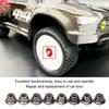 8PCS Metal M4 Wheel Lock Nut Flange Nylon Lock Nuts for   Typhon 1Celsius10 RC Car Parts