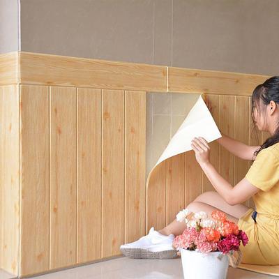 1/5/10 Stücke 35*35 cm 3D Wandaufkleber Holzmaserung Selbstklebende Tapete Dekoration Schlafzimmer Wohnzimmer TV Hintergrund