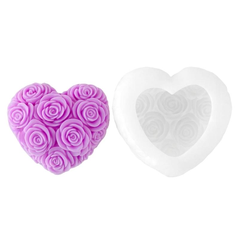 Rose Texture Candle Making Mould For Handmade Craft