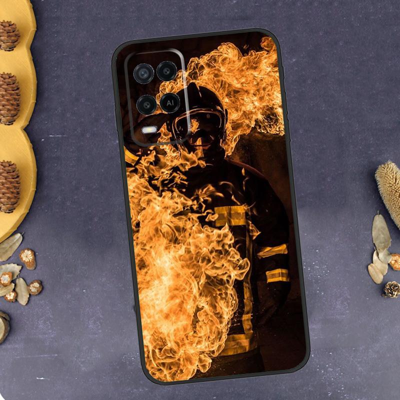 Firefighter Heroes Fireman Phone Case For Oppo A79 A18 A38 A58 A78 A98 A17 A40 A60 A80 A16 A76 A96 A15 A74 A94 A54 A77