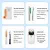 Fiber Optic Cleaning Kit: Includes Cassette, Pen Tool, Cotton Swabs, Alcohol Bottle.