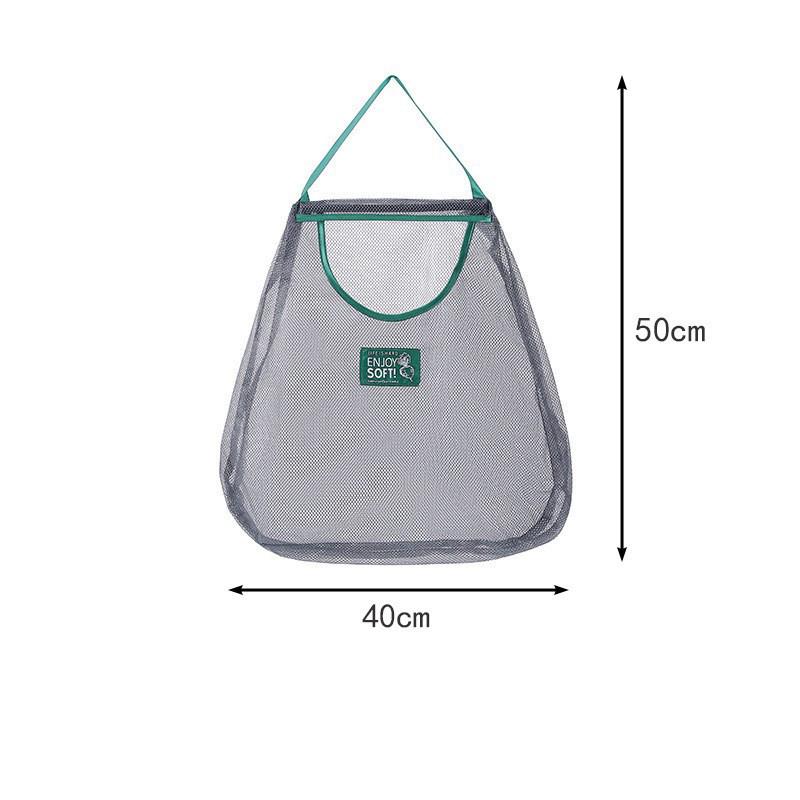 Kitchen vegetable storage mesh bag household multi-purpose creative fruit wall hanging bag hanging onion and garlic storage bag