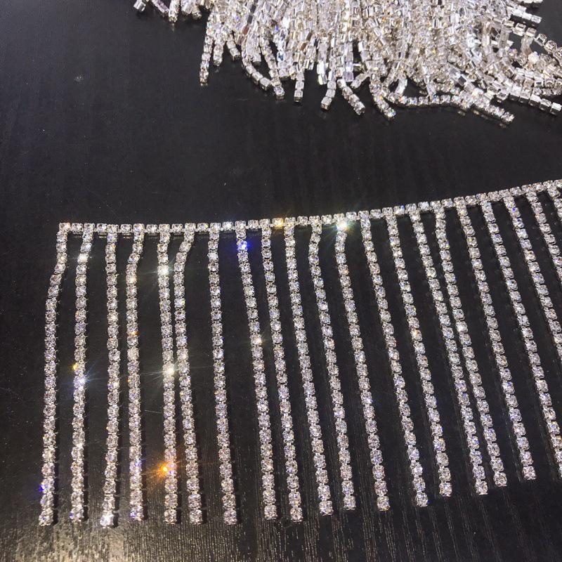 Diamond Tassel Rhinestone Rope Chain for Wedding Dress Accessories