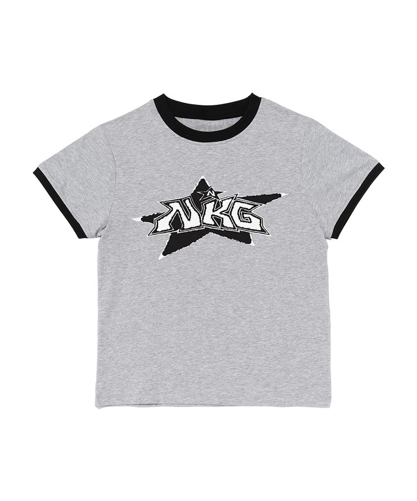 NEWKITSCH Nkg Star Slim Ringer Tee (Melange)