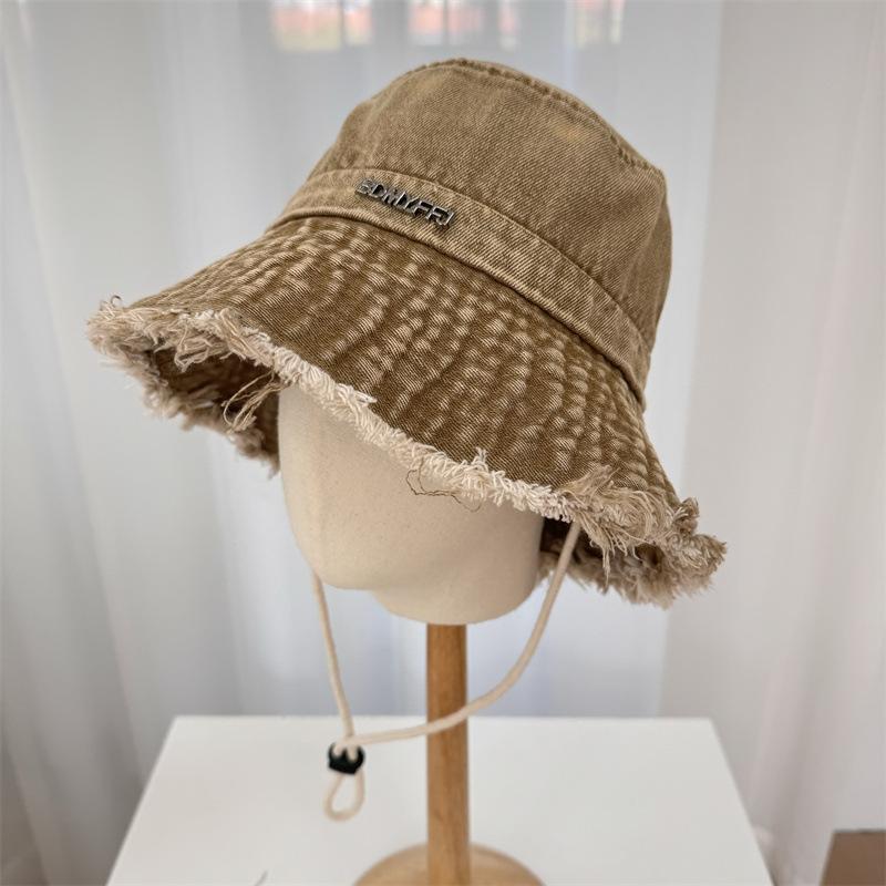 Versatile Hat Style Retro Burr Edge Womens Sunshade Hatscaps Fishermans