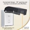 86 Type Outdoor Socket Waterproof Box Socket Case Receptacle Protector Plastic Electrical Outlet Cover Dustproof Box