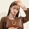 Premium Commuter Underarm Women's Bag Versatile Fashion Shoulder Cowhide Bag Baguette Messenger Bag