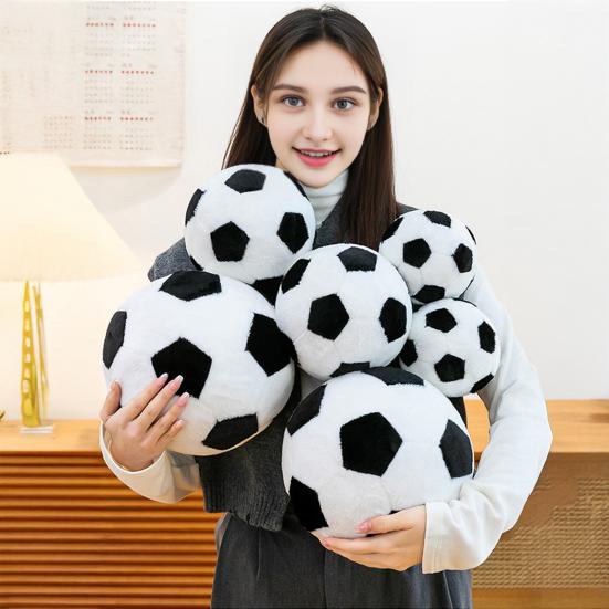 Baizihuahu Soccer Plush Toy, Football Shaped Stuffed Animal, Soft Hug Pillow for Sports Fans, Game Day Gift Kids Boys Girls