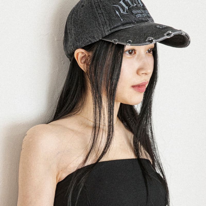

ULUK Noah Washed Denim Ball Cap _5 Colors Ash Black
