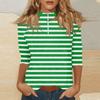 Women's Mock Neck, Zip,up, Color, 3/4 Sleeve Top