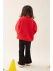 Festive Kids' Red New Year Thickened Pullover Hoodie