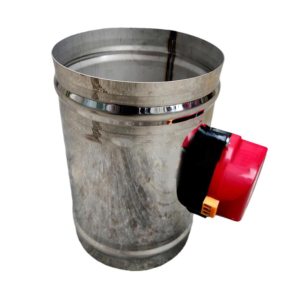 2Pcs 200mm 24V AC Motorized Duct Damper Stainless Steel HVAC Backdraft Damper for Residential Commercial Ventilation Use