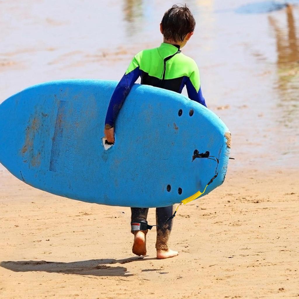 TPU Surfboard Leash Adjustable Safety SU P Spring Wrist Strap Stand-Up Paddle Board Leg Rope Floating Boards Surfing Accessories