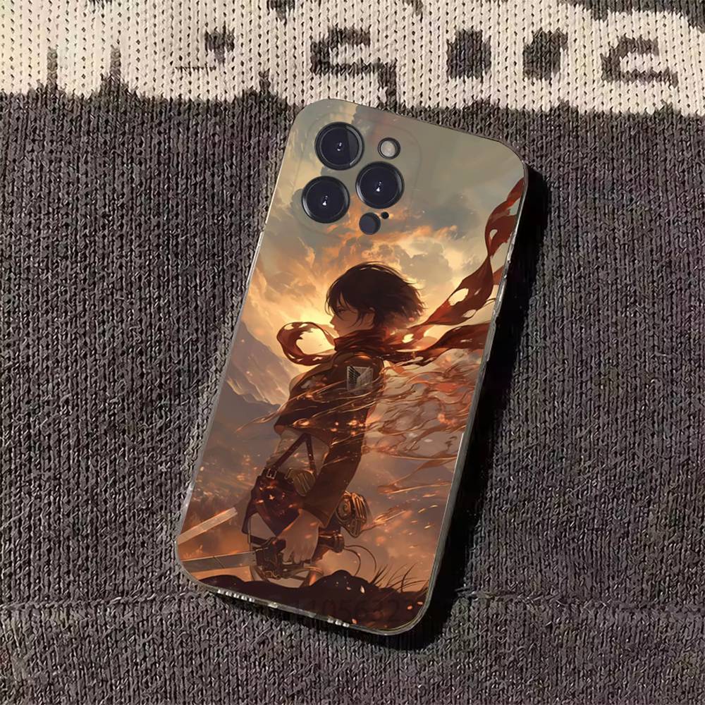 

Attack on T-Titan Mikasa Phone Cases For iPhone 17 16 15 14 13 12 11 Pro Max Plus Luxury Camera Protection Plastic iPhone15