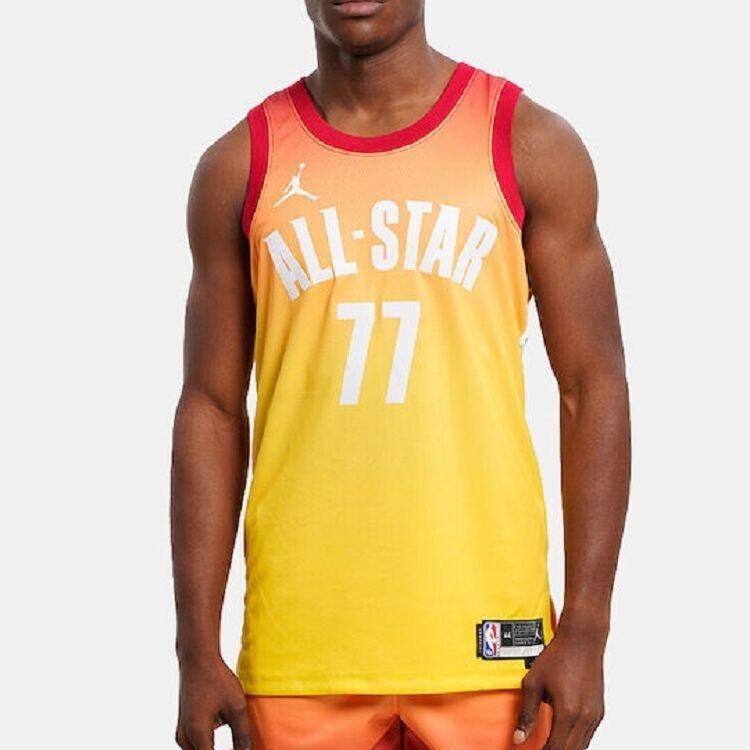 Air Jordan x NBA All-star Weekend Luka Doni Jersey 'Orange Yellow' Men's DX6330-605