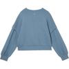 Puma X Phantaci Loose Fit Drop Shoulder Faux Two-Piece Casual Sweatshirt Women Sweatshirt Light-Blue 631407-67
