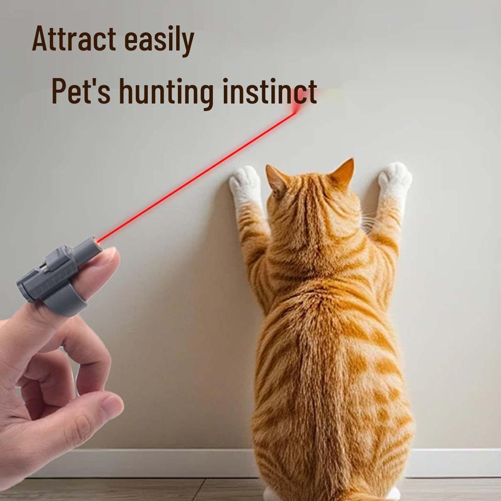 Kätzchen Fingerhülle Laserpointer: Infrarot Katzen-Teaser und Langeweile-Abbau-Spielzeug