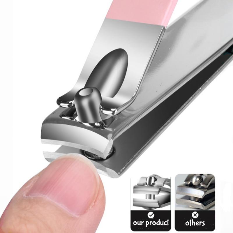 4-14pcs Steel Manicure Pedicure Tool Set Nail Curved Scissors Clippers Dead Skin Remover Ear Digging Spoon Manicure Tools
