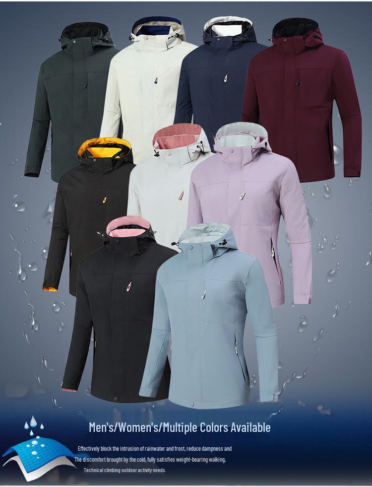 Windproof & Waterproof Outdoor Hiking Jacket: Lightweight Single-Layer Windbreaker for Spring & Autumn