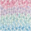 Allenjoy 72"x72" Mermaid Scales Shower Curtain for Bathroom Ocean Under The Sea Pink and Blue Girl Home Bath Decors Durable Waterproof Fabric (NO