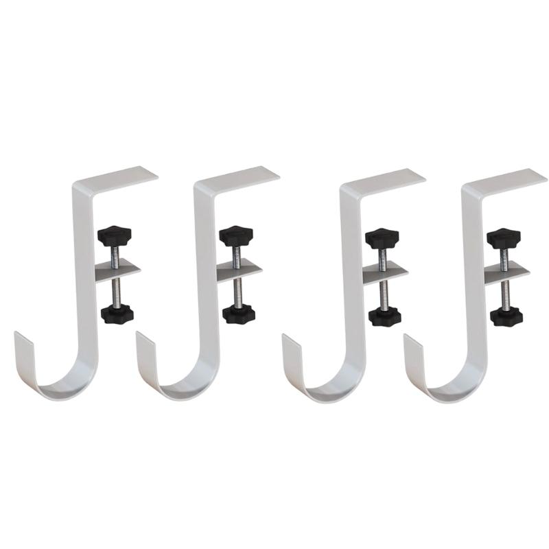 4PCS Heavy Duty Metal Hooks Festival Ornament Hangers For Hanging Christmas Lights Wreaths And Ornament Secure Holders