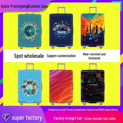 Customized Elastic Digital Print Luggage Protector Cover, Thickened Air Layer for Travel Trolley Cases