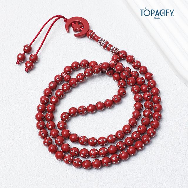 Tasbih Artigianale a 99 Perle: Rosari Musulmani, Gioielli Musulmani del Medio Oriente