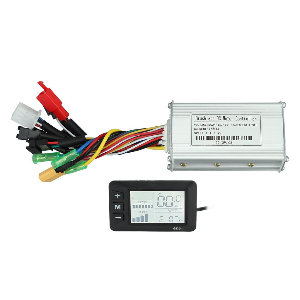 24V 36V 48V 250W?350W 17A Three Mode Sine Wave Controller Motor Brushless Controller Kit with LCD