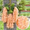12 TEILE/SATZ Künstliche Blumen Seide Glyzinien Rebe Hängende Blume für Hochzeit Garten Floral DIY Wohnzimmer Büro Dekor