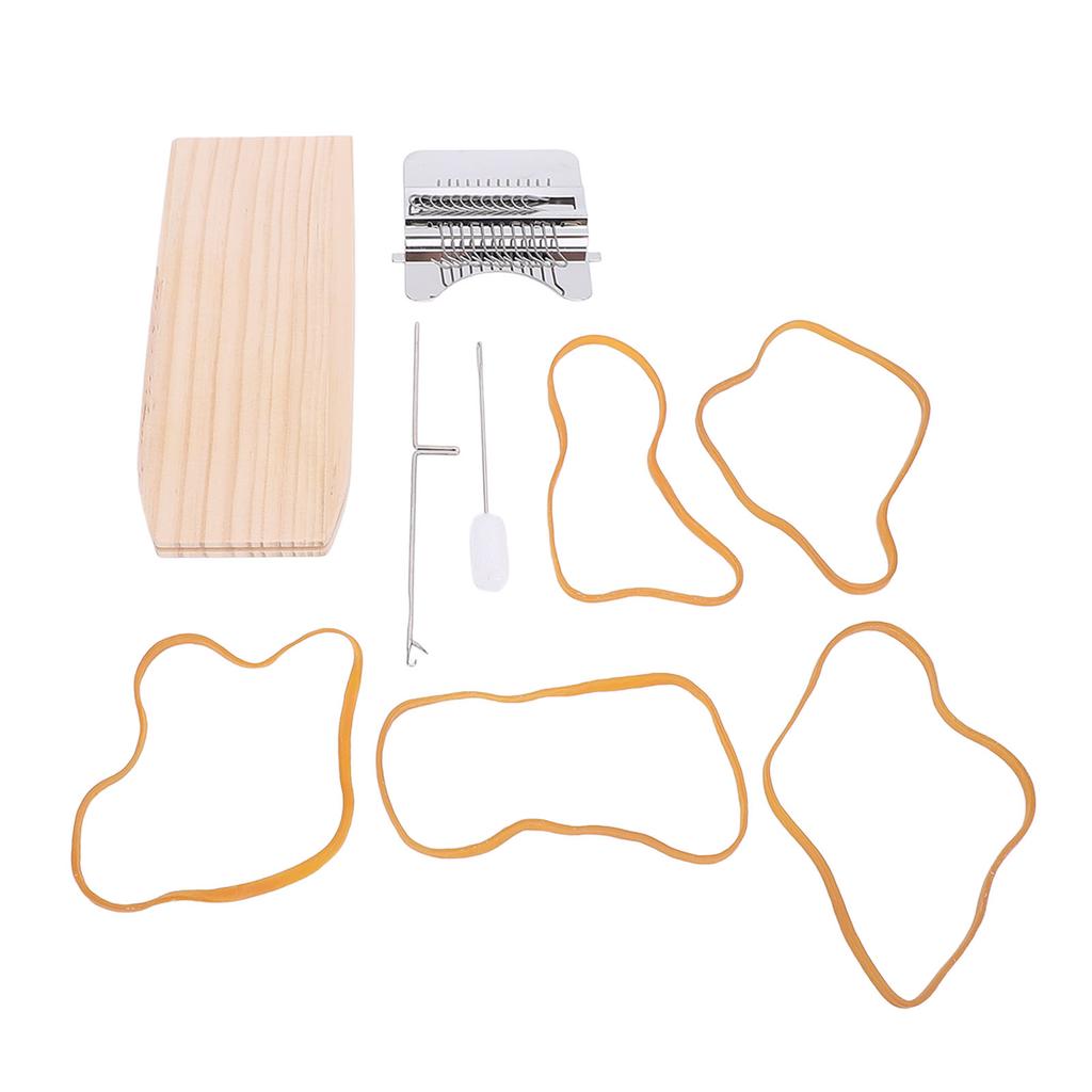 Hook Darning Machine Wooden Darning Machine Socks Clothes Weaving Machine for DIY Repairing Jeans