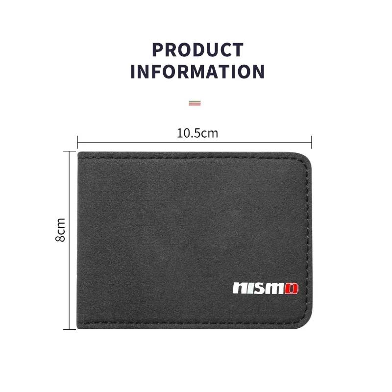 Car Driver License Cover Suede Anti-Fur Car Driving Documents For Nissan Nismo Tiida Teana GTR Juke Versa Almera Accessories