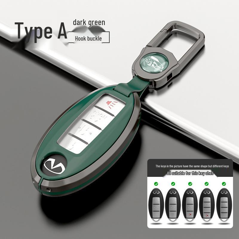 Infiniti Q50L QX50 QX60 Q70L G25 Key Cover - High-End Key Fob Shell with Buckle