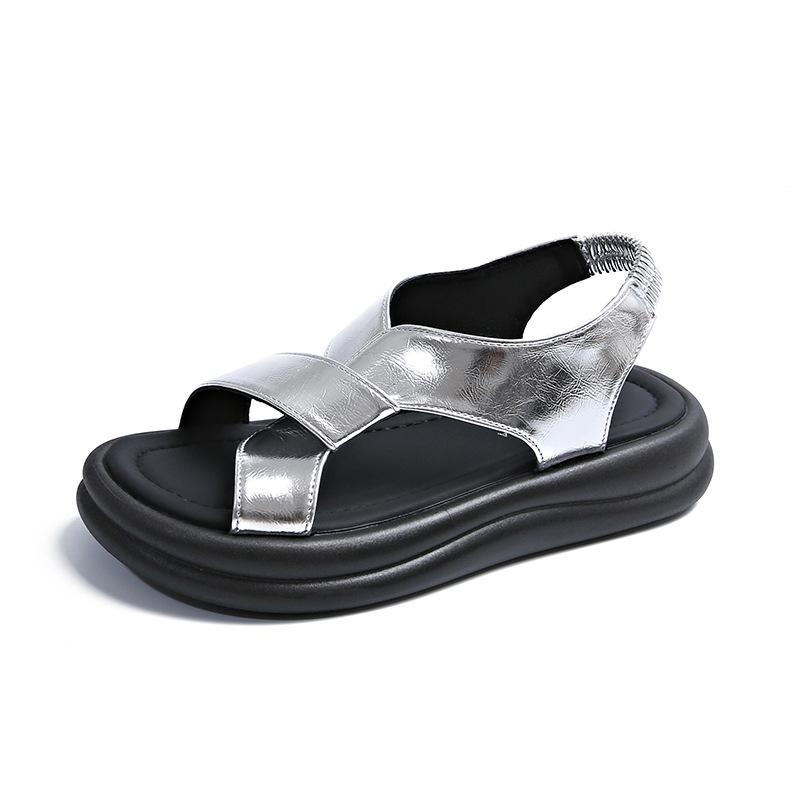 New Chinese Roman sandals women's 2025 new high-end skirt casual platform sports beach shoes women