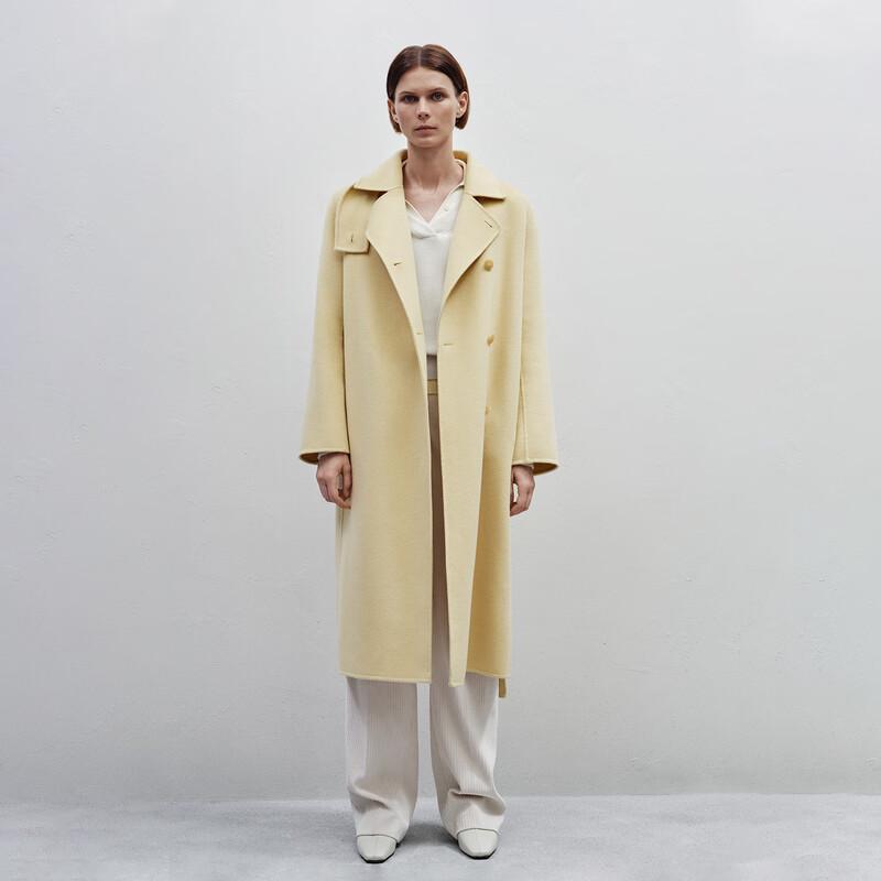 OVV Women s Detachable High-Neck Belted Coat M