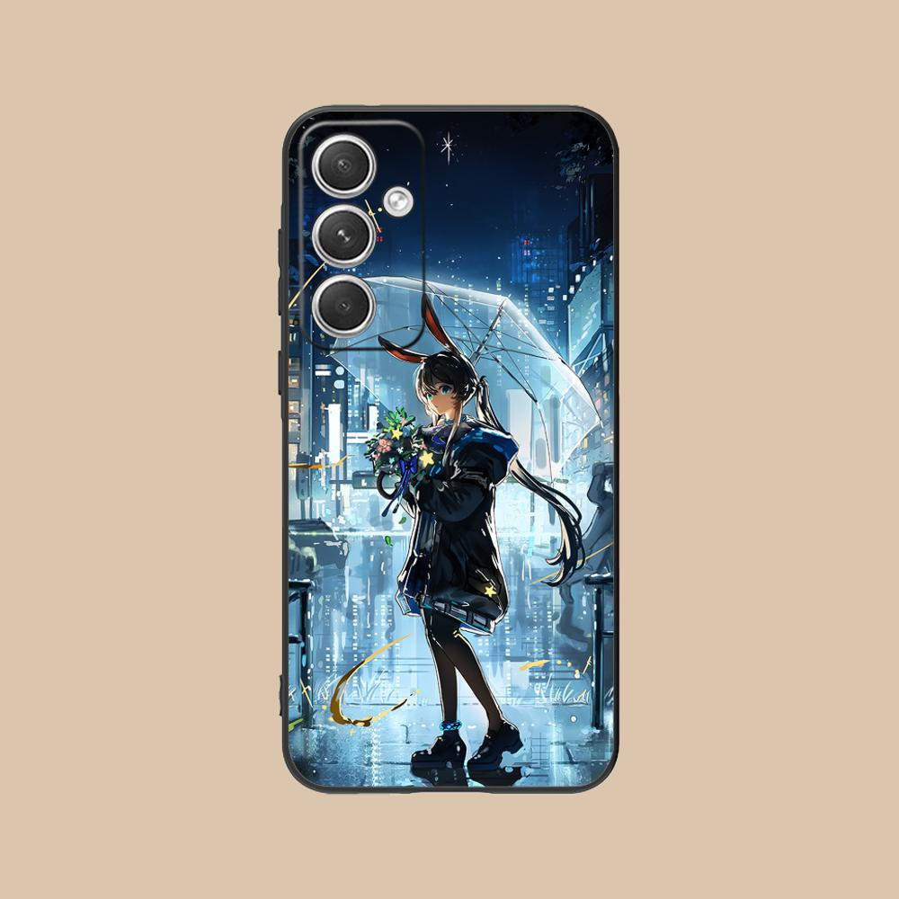Arknights Amiya Mobile Phone Case for Samsung Galaxy S25 S24 S23 S22 S21 S20 Note20 Plus FE Ultra Colour Protective Luxury Cover