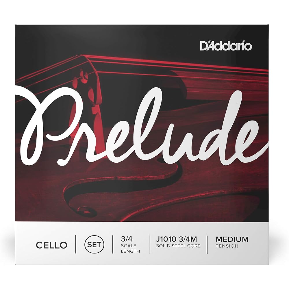D'Addario Daddario Cello String Prelude Set J1010 3/4M Medium Tension [Domestic Genuine]