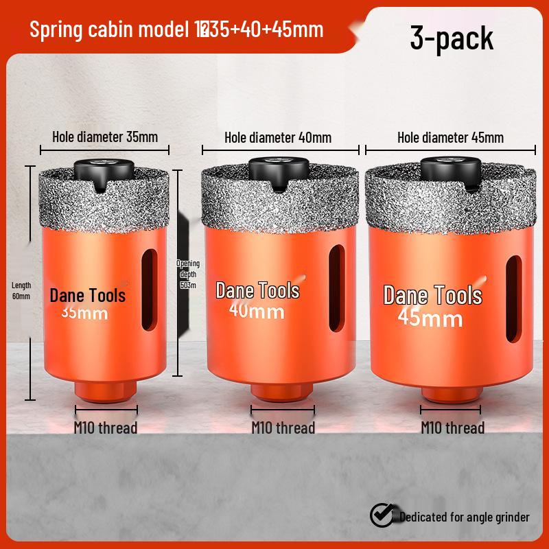 Dane Spring Tile and Stone Hole Enlarging Tool for Dry Cutting