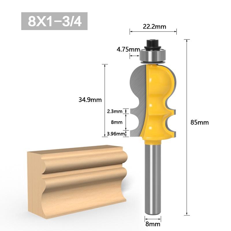 Special Architectural Moulding Line Router Bit Woodworking Cutter Milling for Wood Bit Face Mill 6mm 1/4inch 8mm 12mm 1/2inch Shank