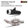 CFMOTO 650NK/400NK Mid-Pipe Resonator Tailpipe Muffler for Motorcycle Modification