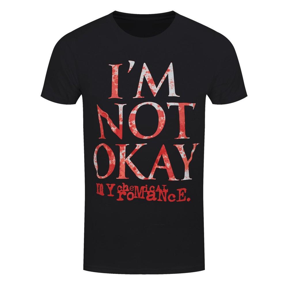 

My Chemical Romance T-Shirt MCR I m Not Okay Rock Band Official Black New XL