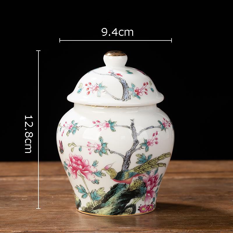 Blau-weiße Porzellan-Teedose Keramik-Tee-Organizer-Box Aufbewahrungsgläser Schreibtischdekoration Teeglas Kaffeebehälter Teedose