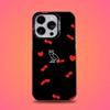 Custodia per Telefono Drake O-OvO OWL Per iPhone 16,15,14,13,12,11,Pro,Max,Plus,Mini,XS,SE Anti Caduta Nero Opaco Bumper Rigido
