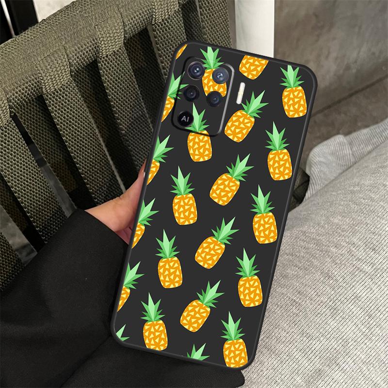Summer Fruit Pineapple Case For Oppo A38 A18 A58 A78 A98 A79 A40 A60 A80 A16 A76 A96 A15 A74 A94 A54 A77 A17 Cover
